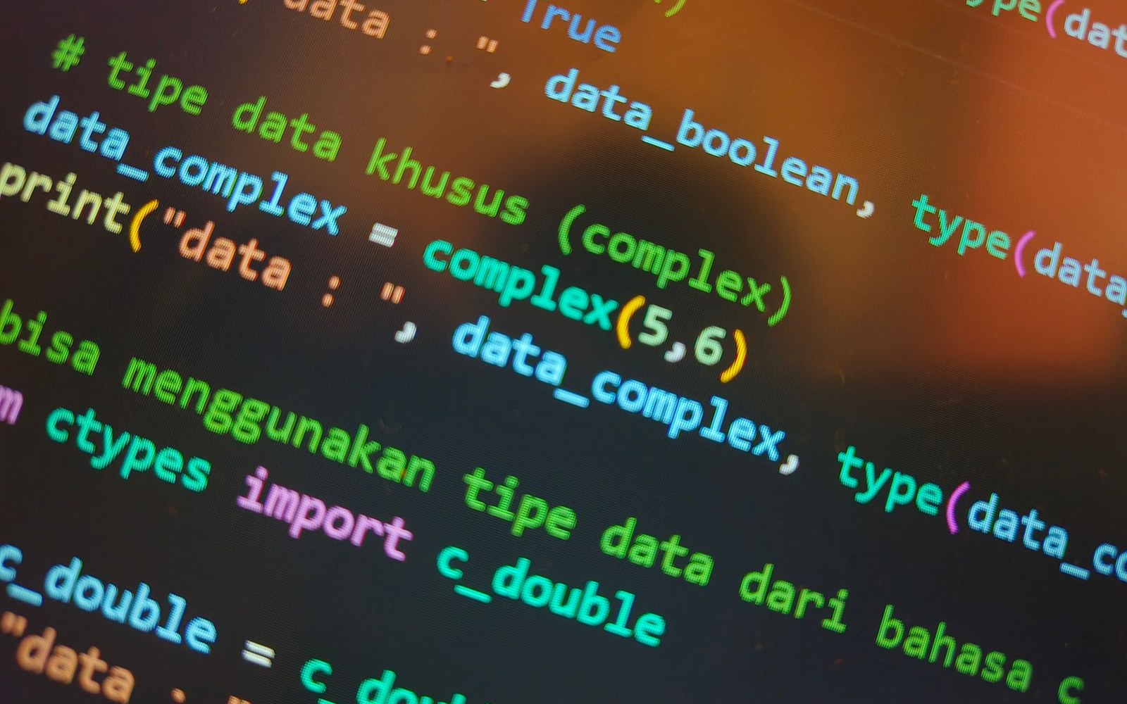 A screen of source code